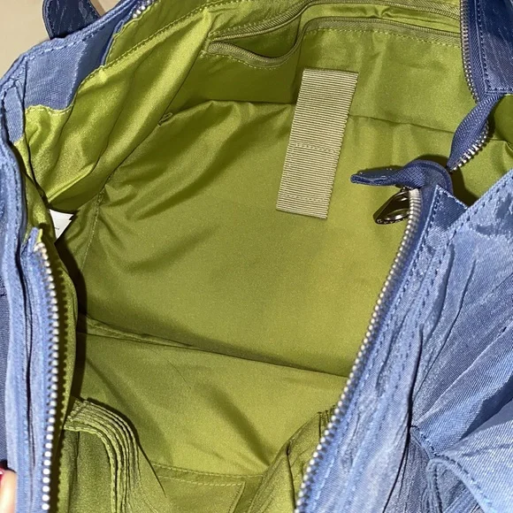 Baggallini blue quilted shoulder bag purse - Picture 7 of 8